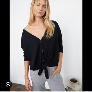 The Group Babaton waffle knit v neck cardigan